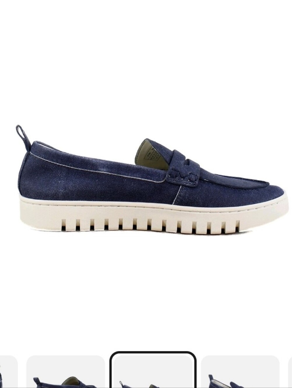 Vionic Uptown Slip-On Loafers – Blue Suede Size 6 NWT